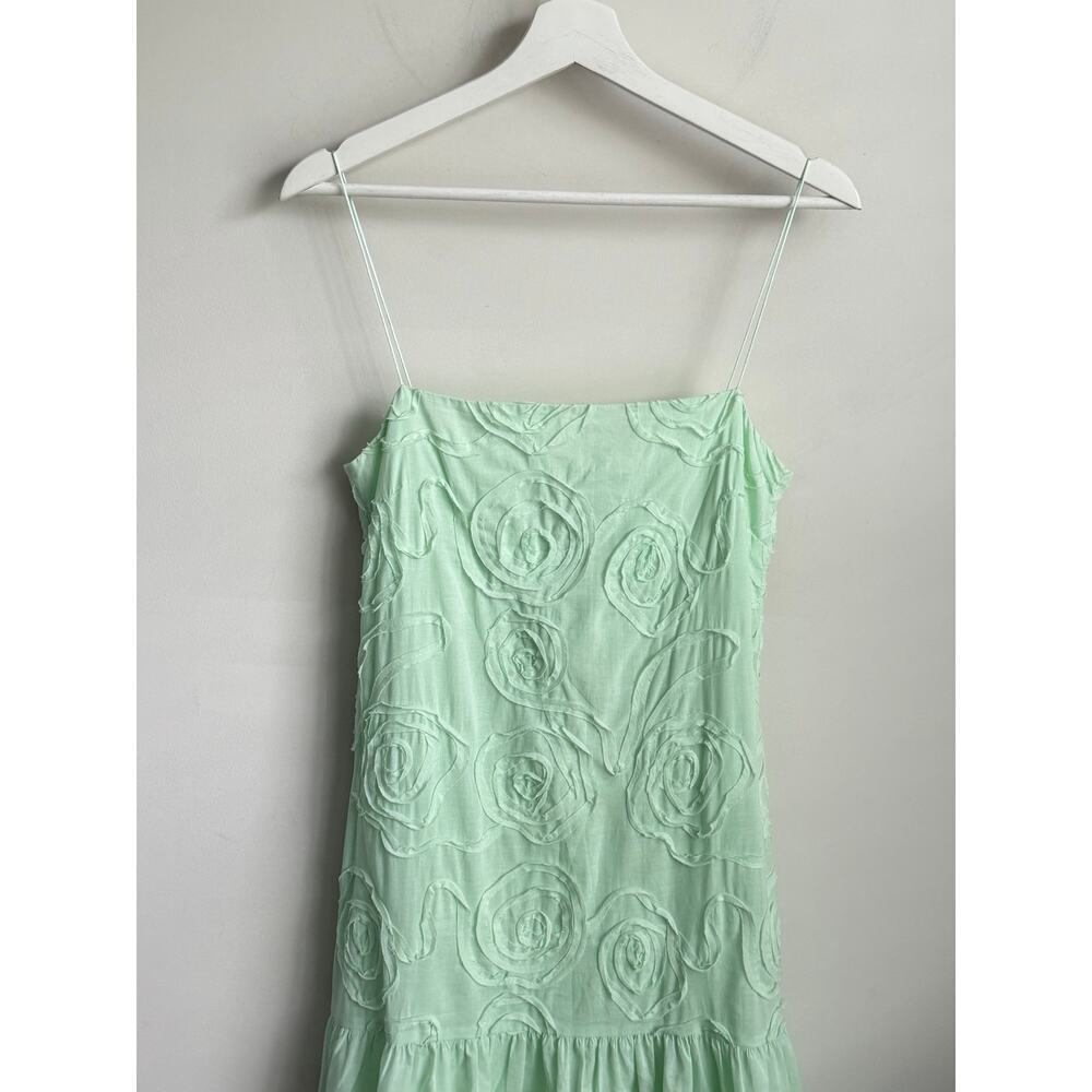 Bec & Bridge Haze Textured Floral Maxi Dress Mint Green Women's Size US 2 NWT - Picture 5 of 14